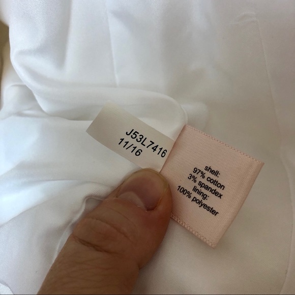 The Limited White Ruched Blazer Jacket - Picture 9 of 9